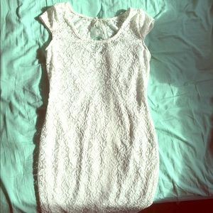 Lace White Dress